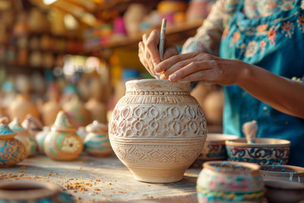 Certificate in Handicrafts, Pottery, or Embroidery